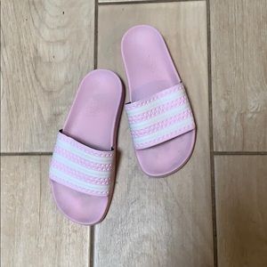 Gently used adidas slip ons
